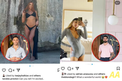 Double Betrayal! The ultimate betrayal! Married At First Sight’s Teejay Halkias and Adrian Araouzou BUSTED liking racy bikini photos of ‘back up partners’